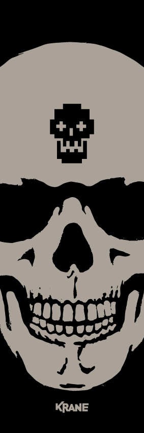 Vertiskull black by Krane